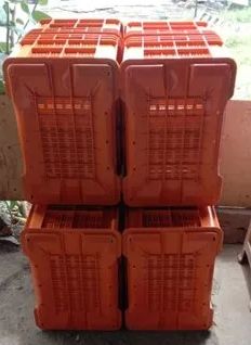 Plastic Vegetable Crates, Shape : Rectangular