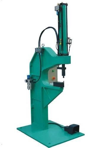 Electric Mild Steel Semi Automatic Riveting Machine, Voltage : 220V