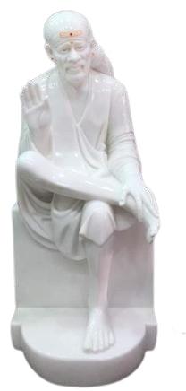 Marble Sai Baba Statue, For Worship, Temple