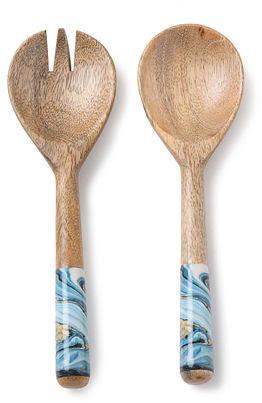 Polished Mango Wood Spoons, For Home, Event, Party, Pattern : Printed