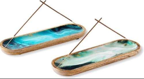 Plain Wooden Incense Stick Plate, Size : 11x4x1 Inch