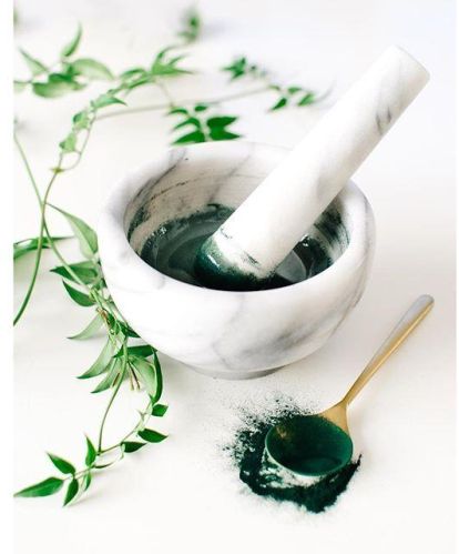Spirulina Face Mask, For Personal, Color : Green