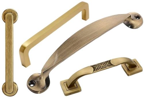 Rectangular Brass Door & Drawer Handles, For Furniture Marking, Size : Standard