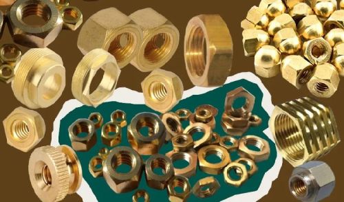 Polished Brass Nuts, For Electrical Fittings, Furniture Fittings, Certification : ISI Certified