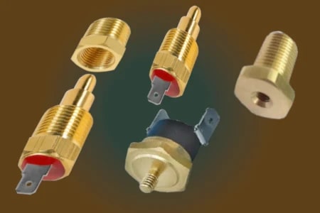 Brass Radiator Fan Sensor Parts, For Automobile Industry, Certification : ISI Certified