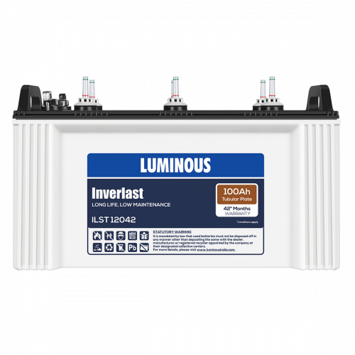 ILST12042 Luminous Inverlast Battery, Certification : ISI Certified