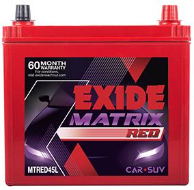 Exide Hyundai I10 Battery, Color : Red