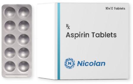 Aspirin Tablets, For Home, Clinic, Hospital, Grade Standard : Medicine Grade