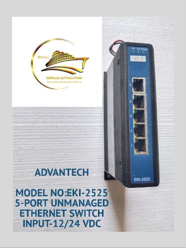 ADVANTECH EKI-2525 5-PORT UNMANAGED ETHERNET SWITCH 12/24 VDC