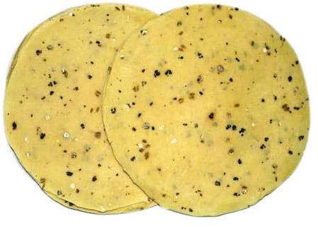 Vedha Garlic Papad, For Human Consumption, Taste : Salted