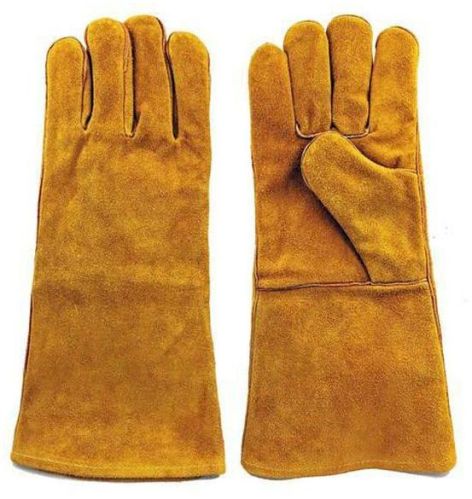 Plain Leather Hand Gloves, Size : Standard