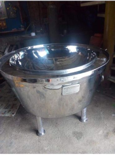 Stainless Steel Rasgulla Boiling Kettle, Color : Shiny Silver