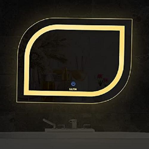 Electric AC 24x24 Inch LED Mirror, For Domestic, Industrial, Machinery, Bathroom Home Luxury, Emitting Color : MULTIPLE