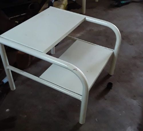 Rectangular Stainless Steel Double Step Foot Stool, For Hospital, Feature : Corrosion Proof, Fine Finished