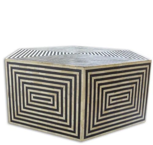 Polished Bone Inlay Coffee Table, Size : Standard