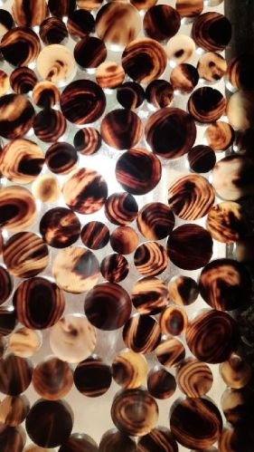 Round Buffalo Horn Coloured Buttons, For Garments, Style : Fashionable