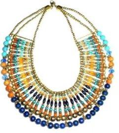 Polished Glass Bead Necklaces, Style : Antique