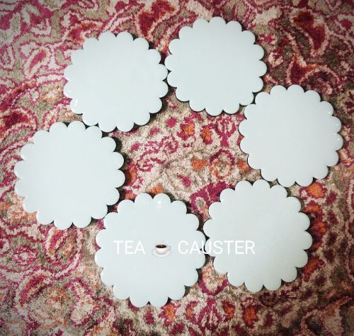 Round Polished Wood Printed Coaster Set, For Tableware, Size : 4x4 Inch