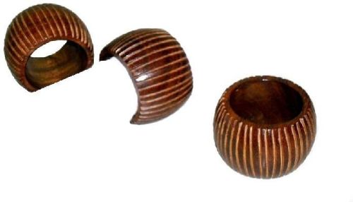 NATURAL TASK Wood Napkin Ring, Size : 1iinch