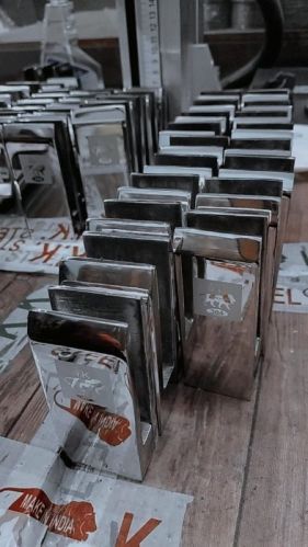 KAUSHAL INDUSTRIES HIGH QUALITY Non Laminated Glass Fitting, Color : Silver