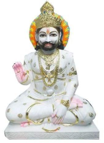 Marble Khatu Shyam Baba Statue, For Temple, Gifting, Pattern : Plain, Printed