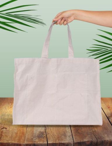 Plain Cotton Shopping Bags, Technics : Machine Made