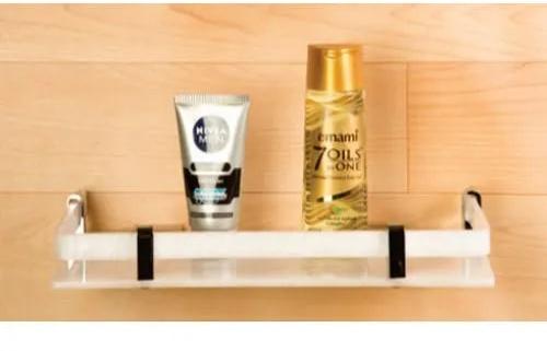 B115 Acrylic Bathroom Shelf, Size : 12x6 Inch