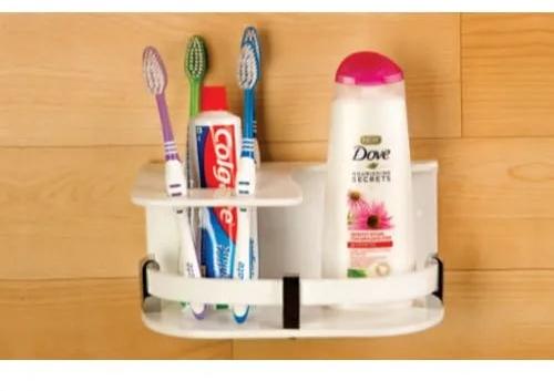 AR Matt Plain B139 Acrylic Toothbrush Holder, Color : White