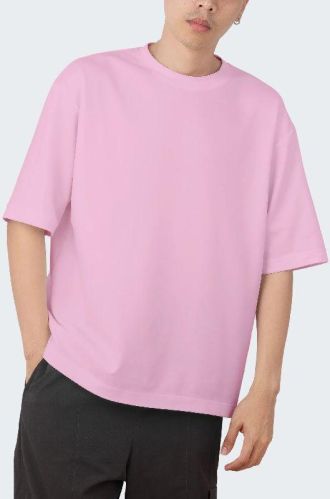 Dot Fashion Plain Regular Collar 100% Cotton Oversized Tshirts, Gender : Male, Female