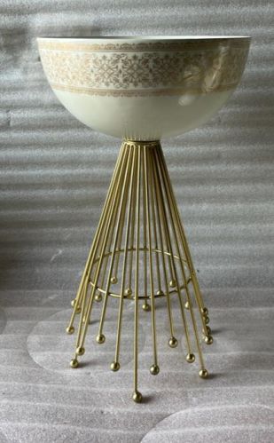 Polished Printed Flower Vase With Stand, Style : Contemporary