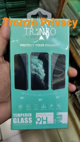 Transparnet Anti Spy Tempered Glass, For Mobile Protection, Hardness : Solid