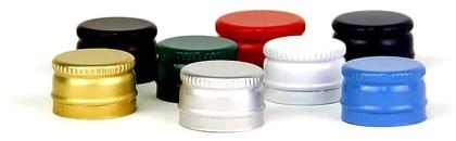 Plain Aluminium 31mm RO Bottle Cap, Shape : Round
