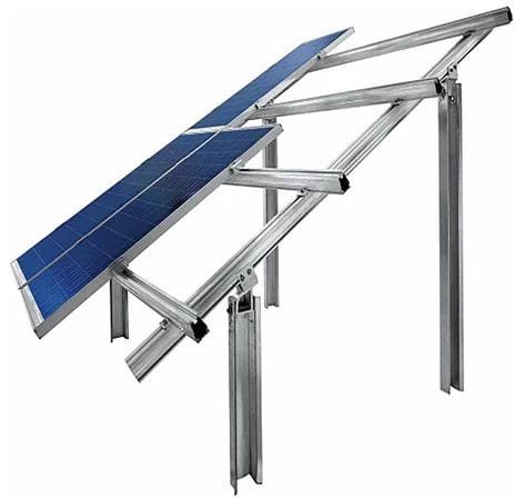 Polished Plain Stainless Steel Solar Panel Mounting Structure, Size : Standard