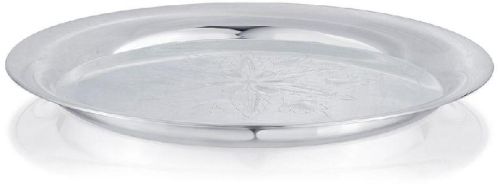 Round Polished Silver Plate