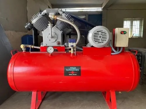 Steel Reciprocating Air Compressor, Voltage : 220V