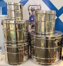 Vertical Mild Steel Dressing Drums, For Clinic, Hospital, Laboratory, Size : 15x12 Inches, 6x4 Inches