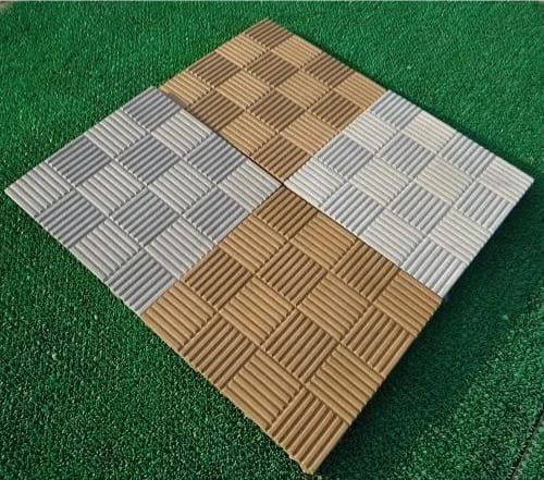 Ceramic Plain Chequered Tiles, For Flooring Use, Outdoor, Use