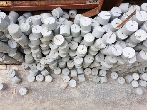 Concrete ( RCC) RCC Round Cover Blocks, Size : 75mm.