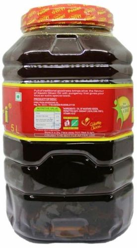 Kachi Ghani Mustard Oil (5 Ltr.), For Cooking, Form : Liquid