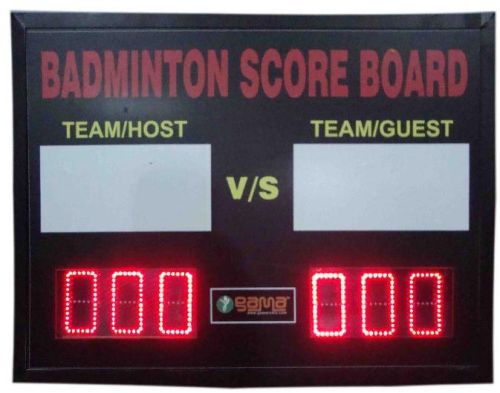Acrylic Badminton Scoreboard, Packaging Type : Black