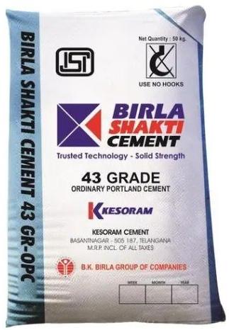 50Kg Birla Shakti Cement, Form : Powder