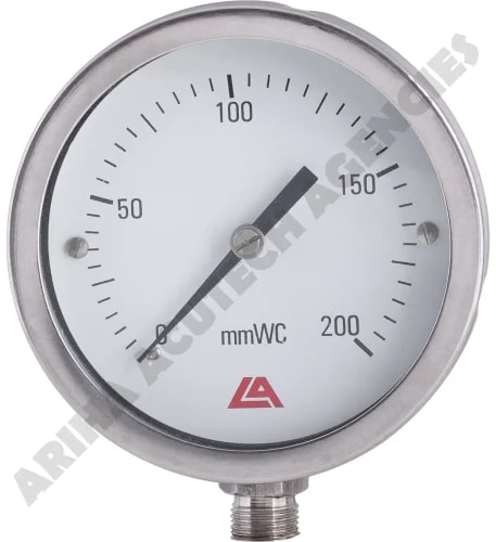 Stainless Steel Mass Flow Pressure Gauge, Certification : CE Certified
