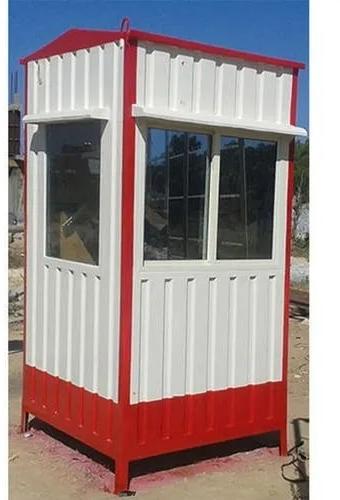 Rectangular Polished Mild Steel Portable Security Cabin