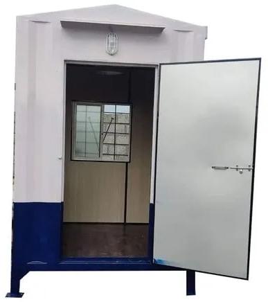 Prefab Mild Steel Portable Security Guard Room, Shape : Rectangular