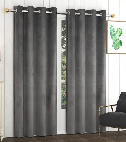 Plain Velvet Curtains, Size : 7 Feet 9 Feet