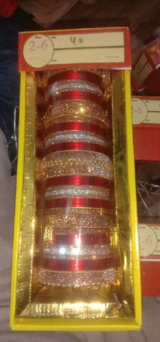 Design No .40 Bridal Chura Set, Main Stone : Crystal