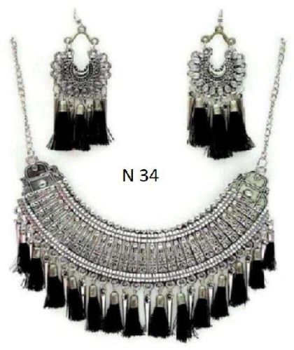 Regaliaz Oxidized Oxdised Neck Set, Occasion : Part Wear