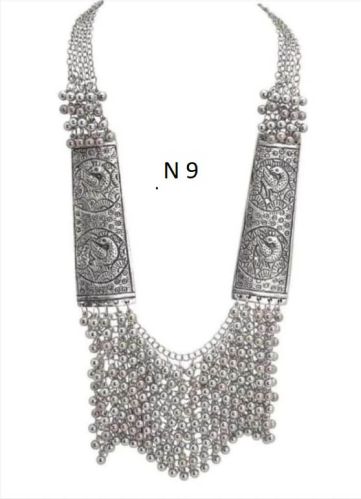 Regaliaz Silver Oxidized Oxidised Necklace Set n9, Occasion : Daily Use, Engagement