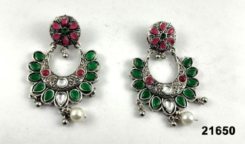 Premium Oxidised Jhumka Earrings Gp, Style : Common