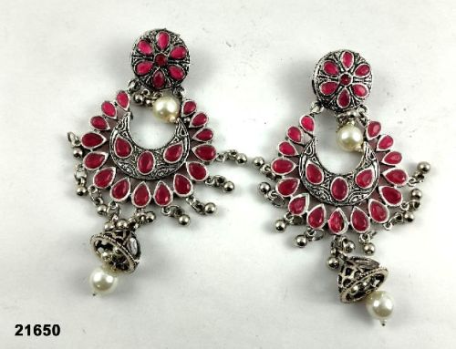 Premium Oxidised Jhumka Earrings Pk, Style : Common